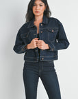 The Addison Dark Denim Jacket