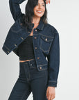 The Addison Dark Denim Jacket