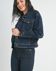 The Addison Dark Denim Jacket