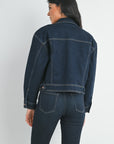 The Addison Dark Denim Jacket