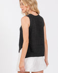 The Anora Side Slit Sweater Tank