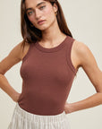 The Ariana Basic Fitted Rib Top