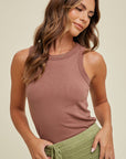 The Ariana Basic Fitted Rib Top