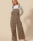 The Makena Leopard Barrel Overalls