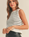 The Ashlyn Stripe Knit Sweater Top