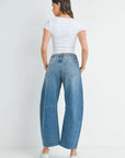 The Bella Seamed Barrel Jeans