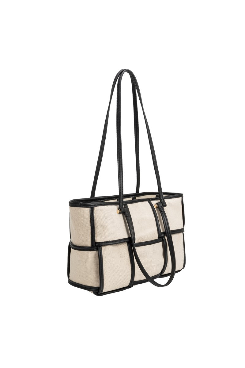 The Bailey Woven Canvas Tote