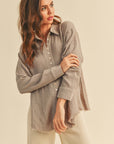The Bayley Gauze Button Down Top