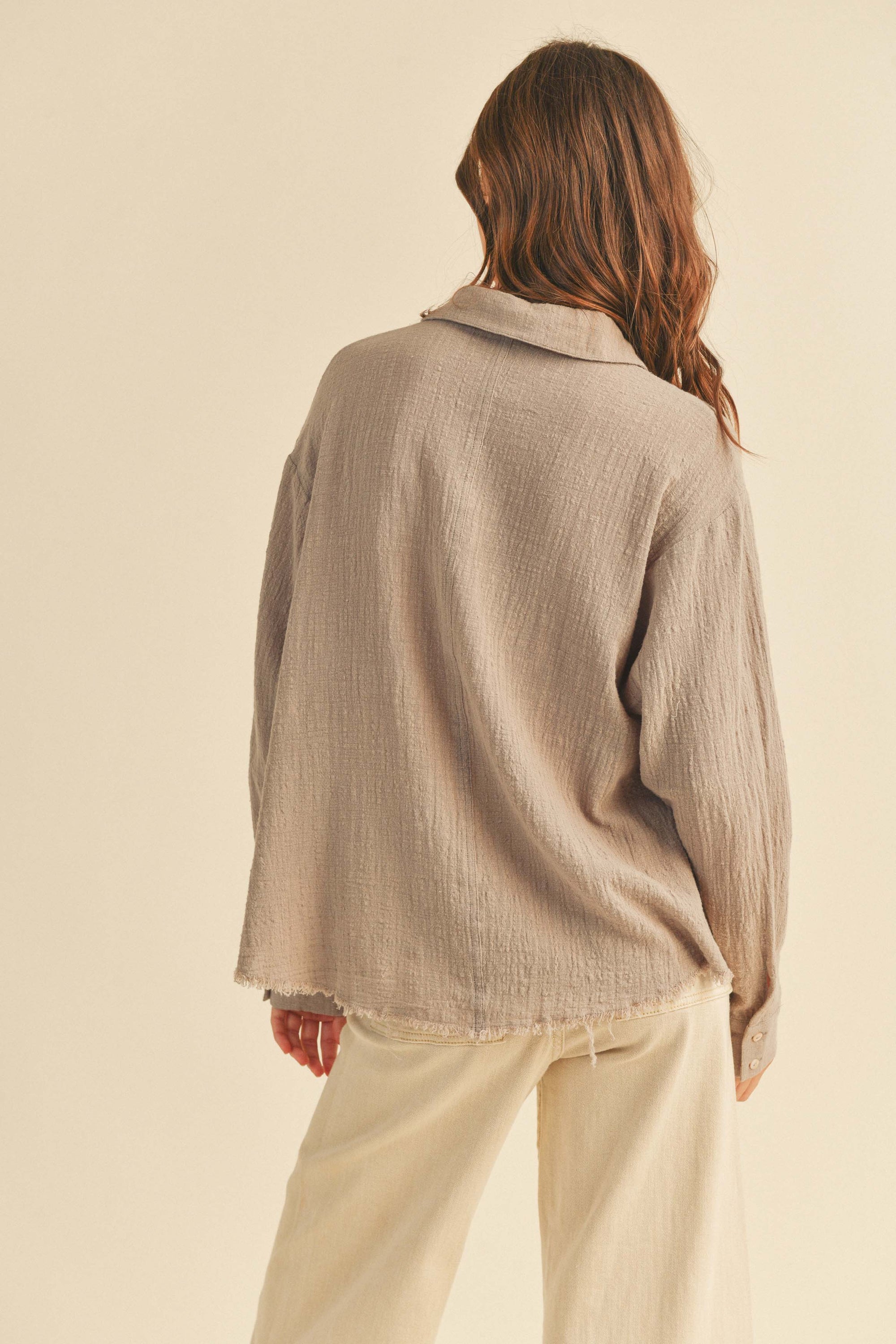 The Bayley Gauze Button Down Top