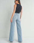 The Beatrice Light Wash Wide Leg Jeans