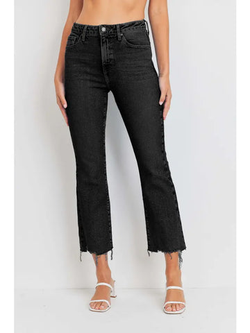The Kyle Vintage Cropped Flare Jeans by Just Black Denim
