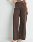 The Briar Mini Patch Pocket Wide Leg Jeans