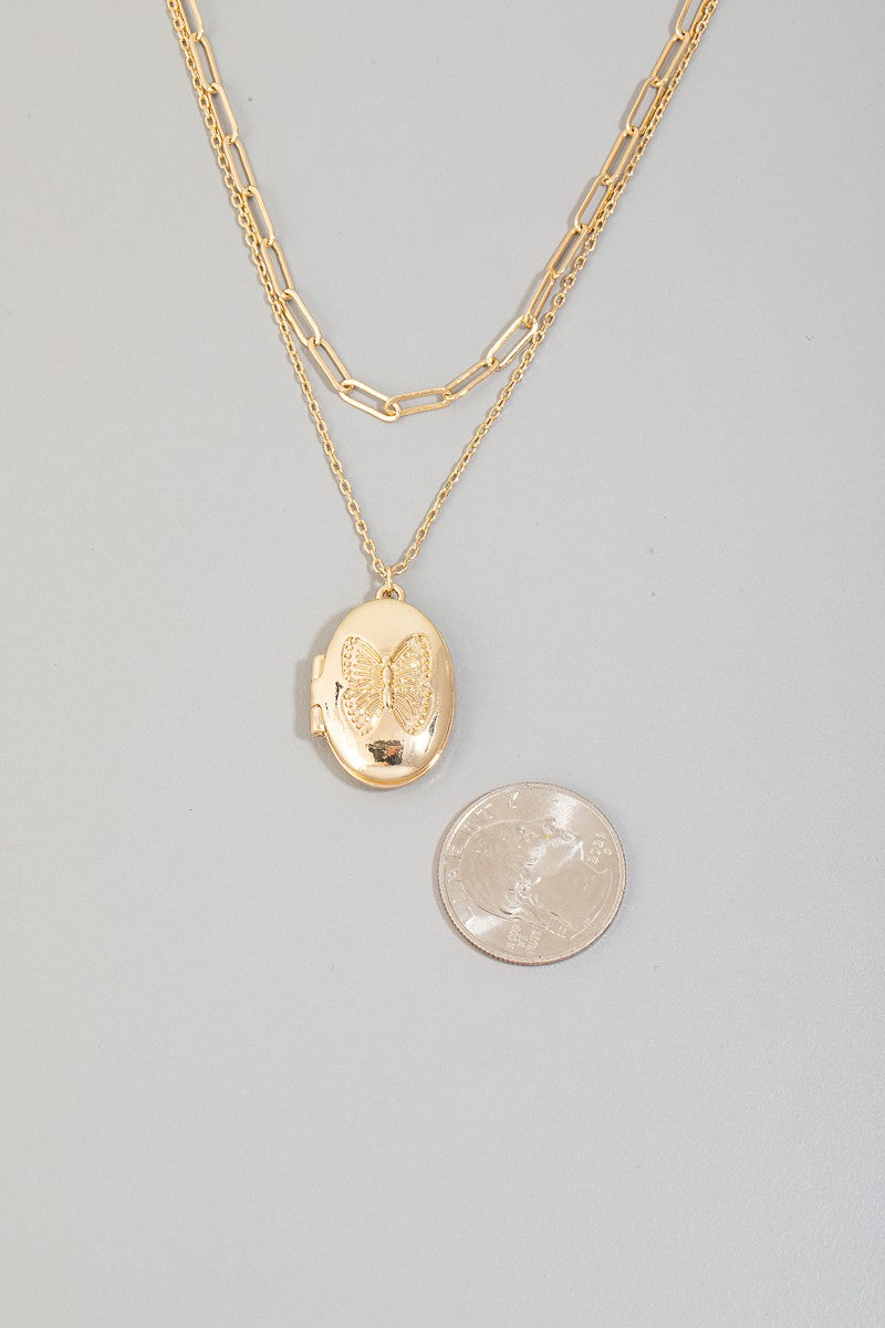 The Brass Butterfly Locket – Thread + Seed