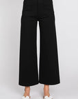 The Calypso Cropped Wide Leg Ponte Pants