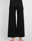 The Calypso Cropped Wide Leg Ponte Pants