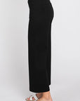 The Calypso Cropped Wide Leg Ponte Pants