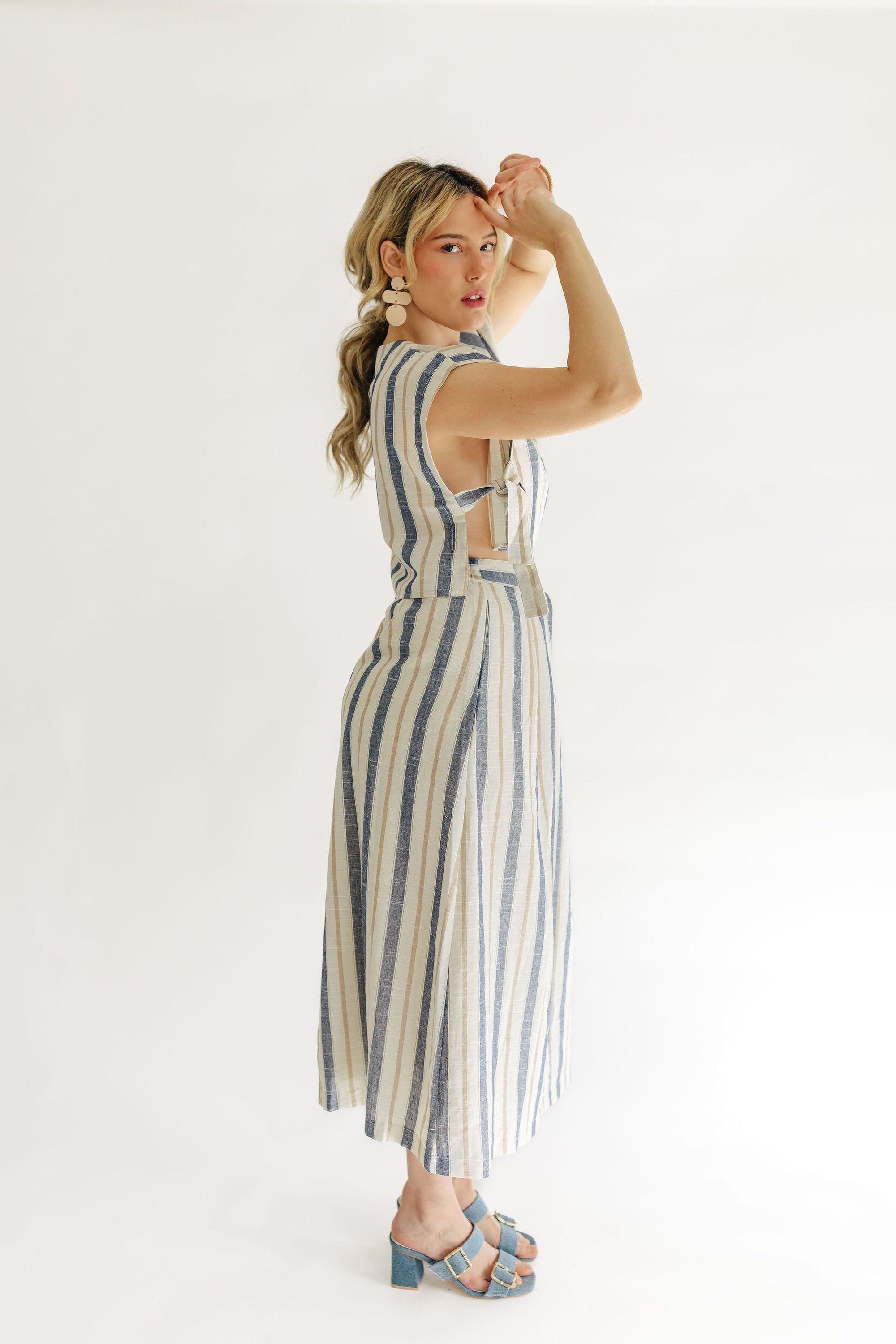 The Cammy Stripe Top + Skirt Set - Sold Separately