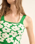 The Cora Floral Knit Tank Top