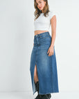 The Courtney Denim Midi Skirt