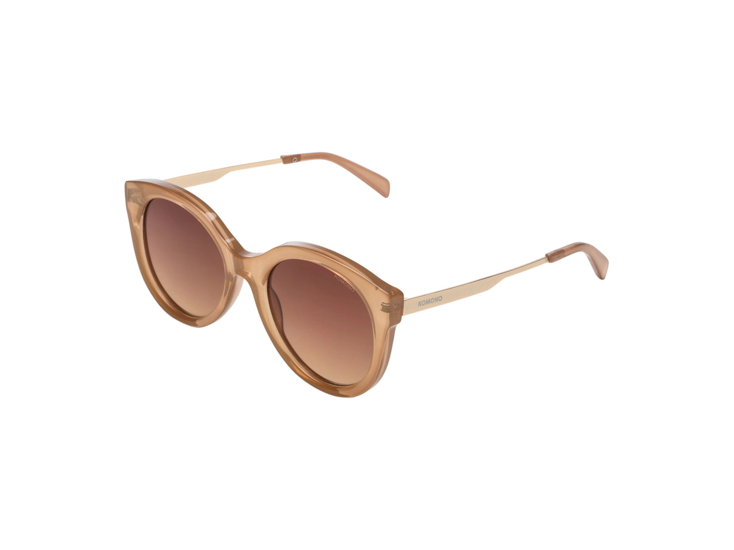 The Ellis Sahara White Gold Sunglasses by Komono