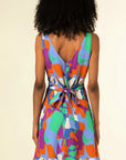 The Elora Abstract Mini Dress by FRNCH