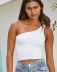 The Emery One Shoulder Ribbed Top