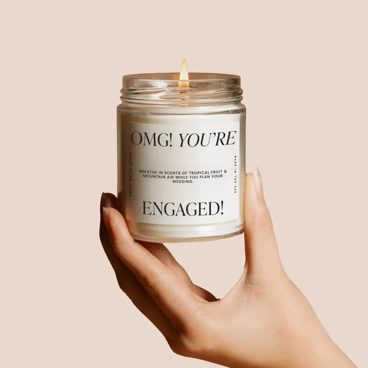The OMG You&#39;re Engaged Soy Candle