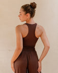 The Yuna Chocolate Crop Top
