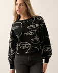 The Abstract Face Sweater