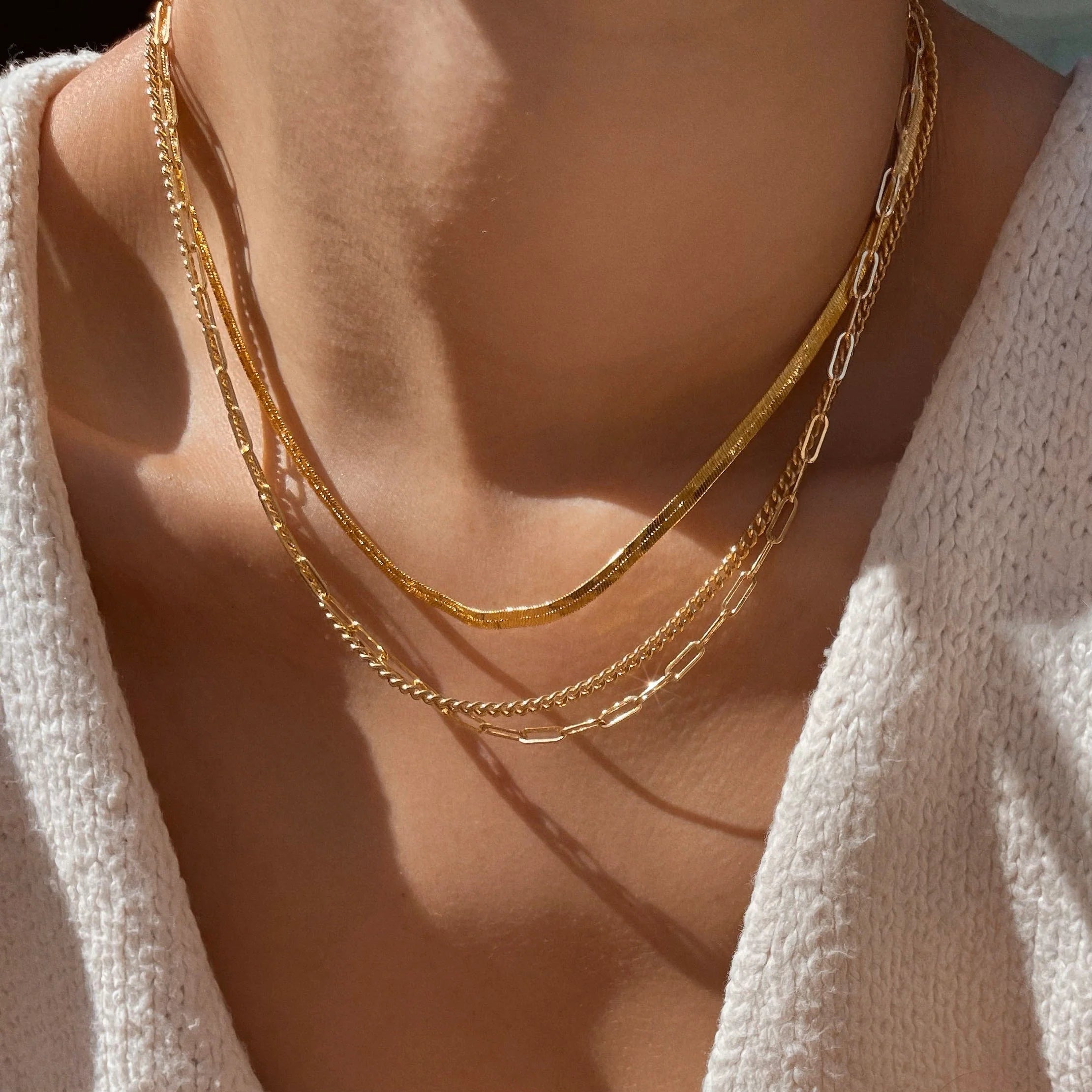 The Florence Herringbone Necklace by Mod + Jo