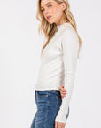 The Gaia Ribbed Long Sleeve Top