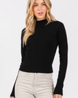 The Gaia Ribbed Long Sleeve Top