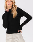 The Gaia Ribbed Long Sleeve Top