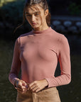 The Darla Mock Neck Seamless Top