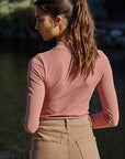 The Darla Mock Neck Seamless Top