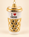 The Coffee Cup Glass Ornament