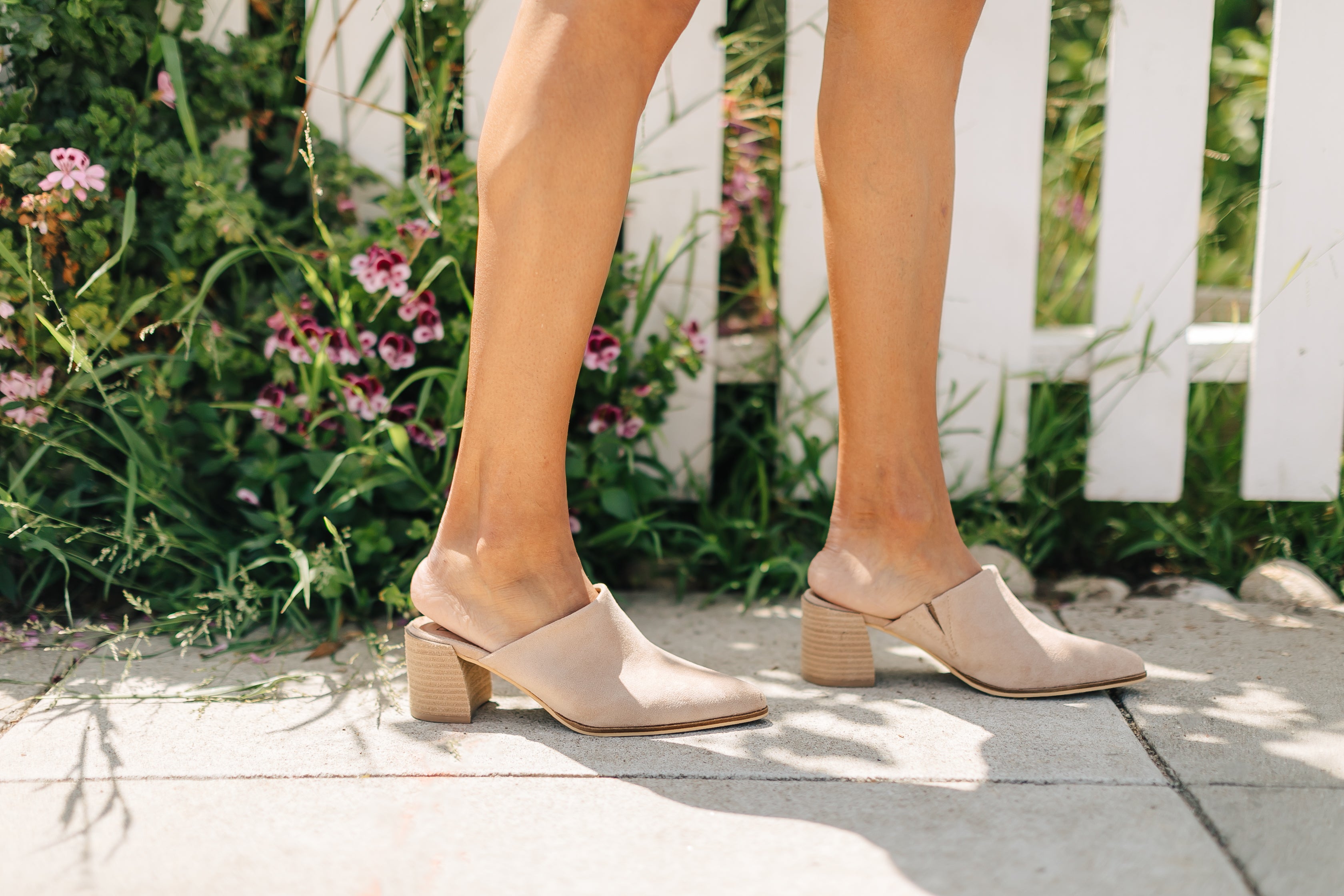 The Stephanie Suede Mules