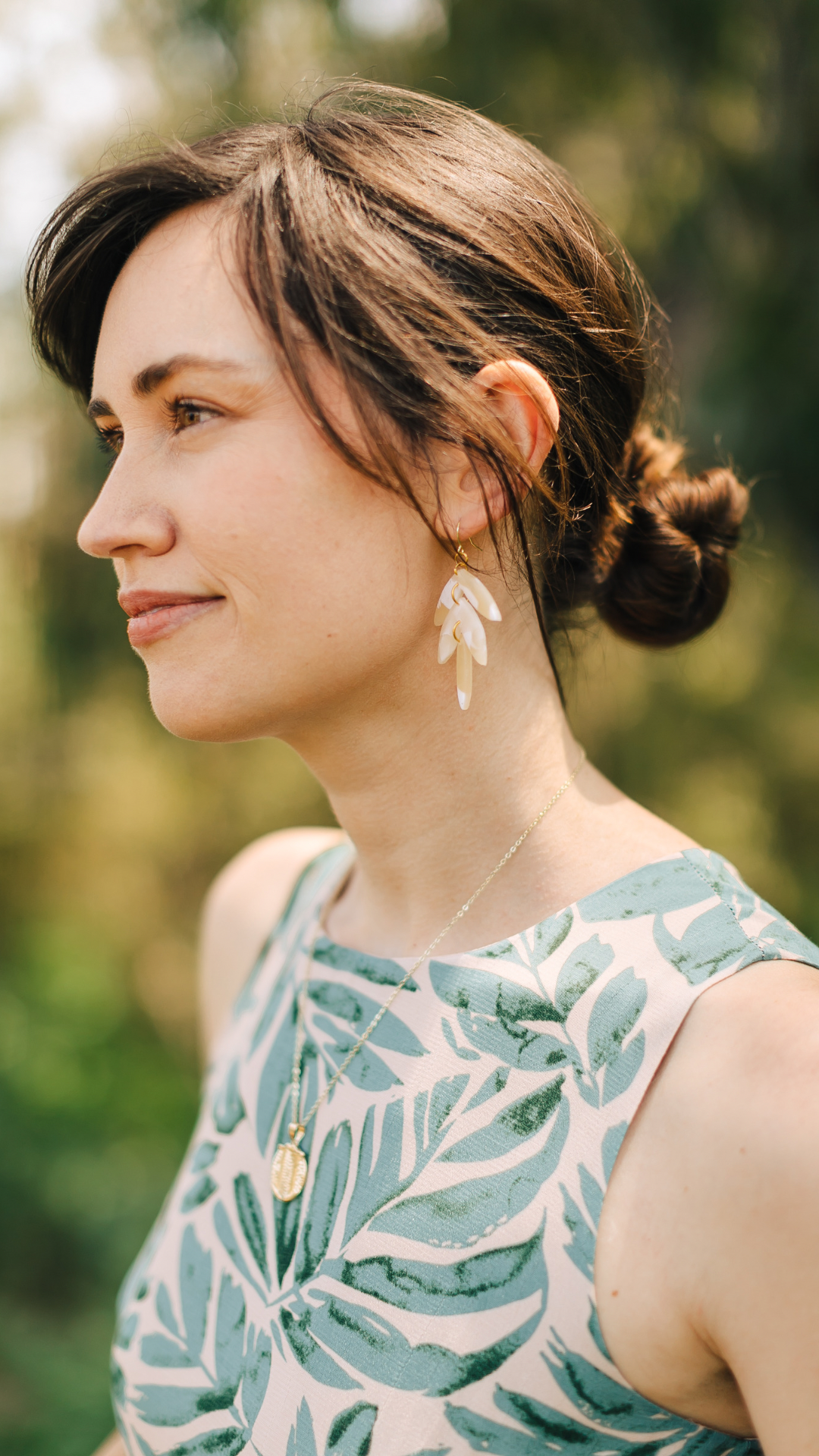 The Adele Marbled Earrings by Earth + Clay Collective