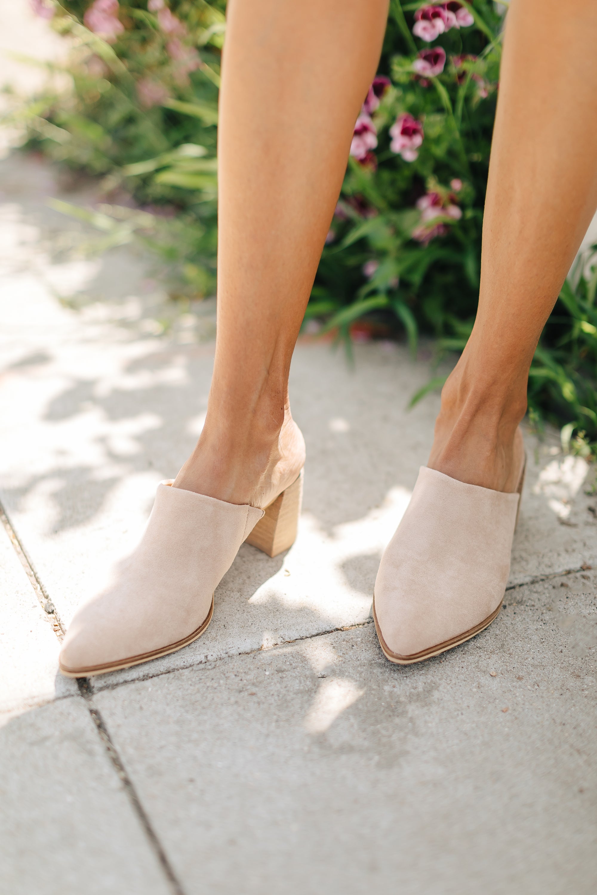 The Stephanie Suede Mules