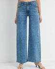 The Amara Dark Denim Wide Leg Jeans