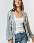 The Julie Embroidered Sweater Cardigan