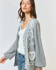 The Julie Embroidered Sweater Cardigan