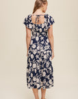 The Kenley Floral Ruched Bodice Maxi Dress