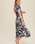 The Kenley Floral Ruched Bodice Maxi Dress