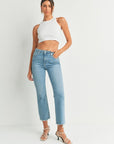 The Kyle Vintage Light Cropped Flare Jeans