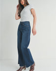 The Lucia Dark Denim Wide Leg Jeans