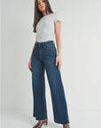 The Lucia Dark Denim Wide Leg Jeans