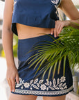 The Juliet Embroidered Crop Top + Mini Skirt Set - Sold Separately