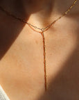 The Lariat Dot + Dash Necklace by Token Jewlery