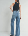 The Leana Light Denim Wide Leg Jeans